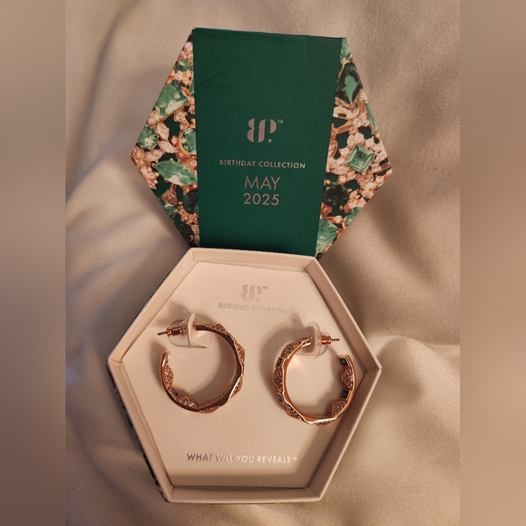 Bomb Party Jewelry - Bomb Party Elegant Rose Gold Hoop Earrings